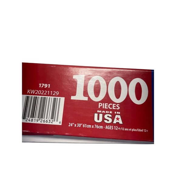 White Mountain Winter Games Jigsaw Puzzle 1000 Pieces Trevor Mitchell Snow - Picture 2 of 3